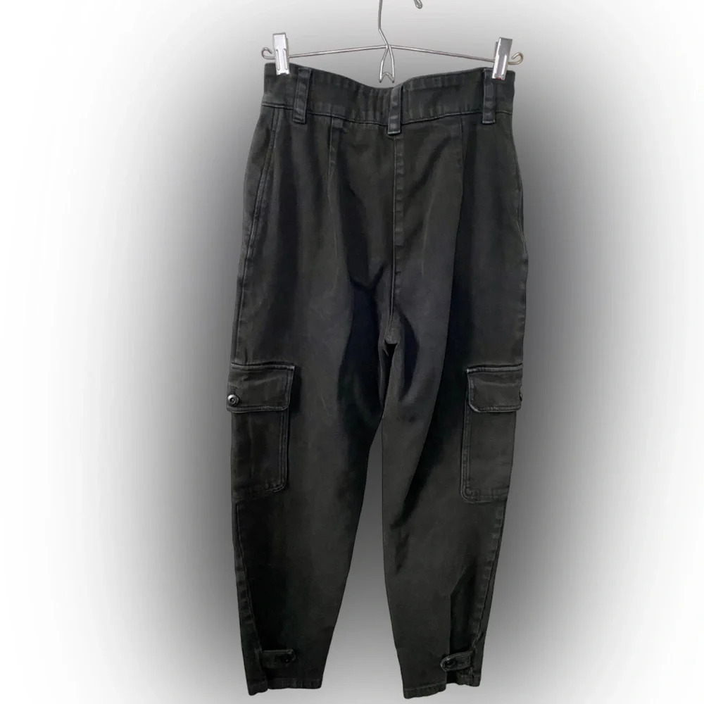 Aritzia Wilfred  Free High Rise Black Cargo Pants Size 2 - Picture 6 of 14